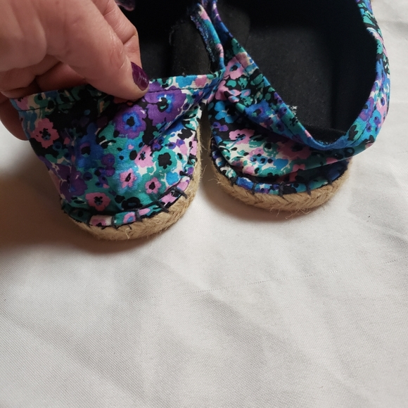 Copelli New York blue purple floral espidrille slip on shoe size 40 - Picture 4 of 8